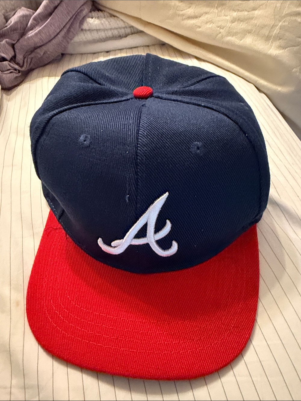 Atlanta Braves Navy & Red Baseball Cap